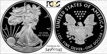 2016-W $1 Silver Eagle 30th Anniversary Lettered Edge PR70DCAM