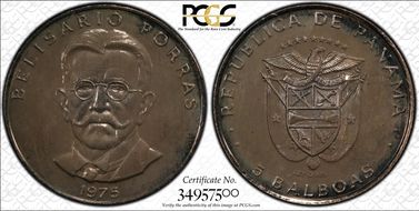 1975 5 B Error: LEY 0.925 KM-40.2 CuNi MS65