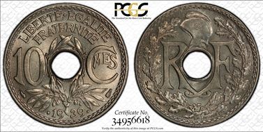 .1939. 10C Gad-287 F-139 MS66