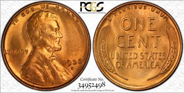 1938-S/S 1C RPM, FS-501 MS64RD