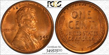 1944-D/D 1C RPM, FS-502 MS65RD