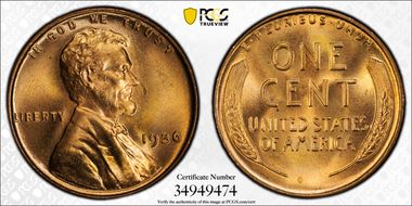 1936 1C MS66+ RD