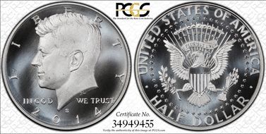 2014-S 50C Enhanced - Silver 50th Anniversary Set MS69