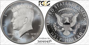 2014-S 50C Enhanced - Silver 50th Anniversary Set MS69