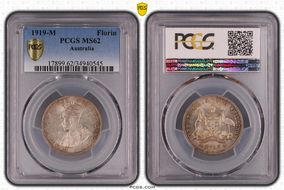 1919-M Florin MS62