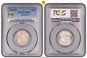 1916-M Shil KM-26  Ag MS64