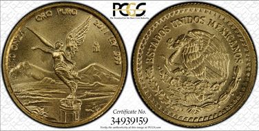 2011-Mo 1/10 oz Libertad Au MS68