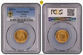 1859-A 20 Fr Gad-1061 F-531 MS62