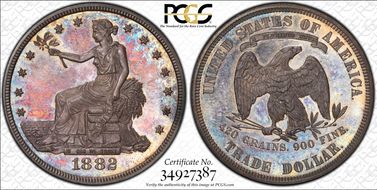 1882 T$1 Trade PR64+