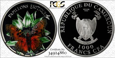 2011 1000 Fr Charaxes Fournierae PR68DCAM