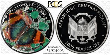 2014 1000 Fr Euphaedra Neophron PR67DCAM