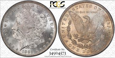 1885-O $1 MS62