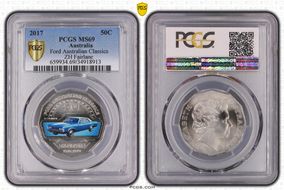 2017 50C Ford Australian Classics ZH Fairlane Colorized MS69