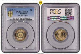 2017-C $2 Lest We Forget Colorized MS69