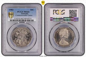1982 50C Commonwealth Games MS66