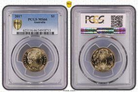 2017 $1 MS66