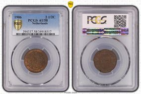 1906 2 1/2C KM-134 AU58BN