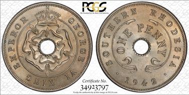 1942 1D KM-8 Copper-Nickel MS65