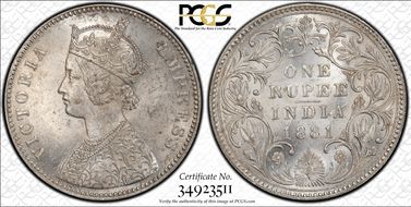 1881(B) Rupee SW-6.60 MS62