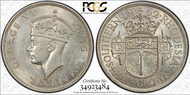 1942 1/2 Cr AU55
