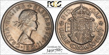 1957 1/2 Cr S-4145 MS62