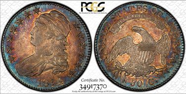 1824/1 50C AU55