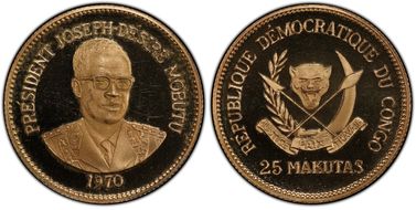 1970 25 Mak Mobutu Presidency Au PR66DCAM