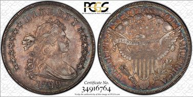 1799/8 $1 BB-141 AU55