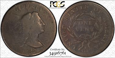 1793 1C Liberty Cap F12BN