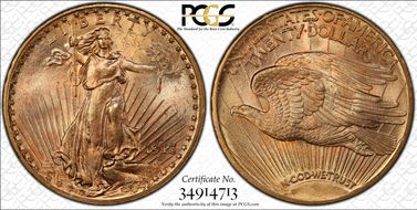 1913-S $20 MS65
