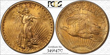 1915 $20 MS65