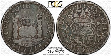 1771-Mo FM 8 R Yon-M8-71 Calico-1103 VF20