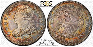 1824/2 10C JR-1 MS65