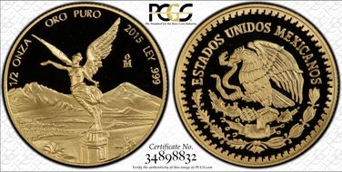 2015-Mo 1/2 oz Libertad Gold PR69DCAM