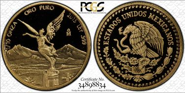 2015-Mo 1/10 oz Libertad Au PR70DCAM