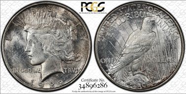 1922-D $1 MS64