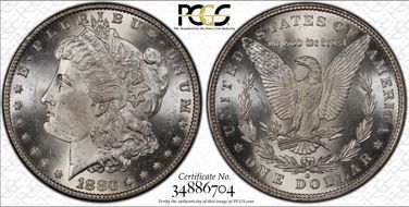 1880-O $1 MS64