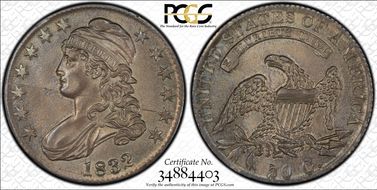 1832 50C O-120a AU58