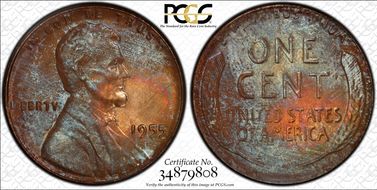 1955 1C MS64BN