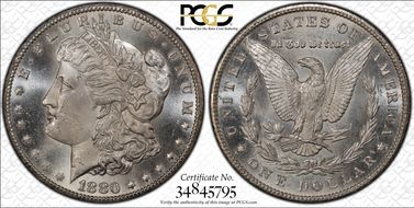 1880-CC $1 MS64+
