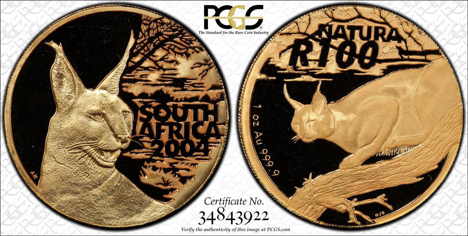 PCGS Set Registry - LB'S Hoard RSA NATURA GOLD 100R Proof Coin Album