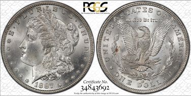 1887-O $1 MS64+