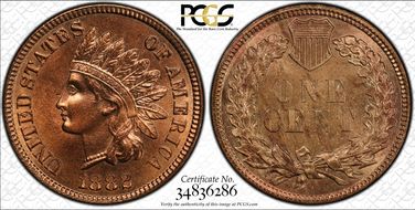 1882 1C MS64RB