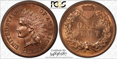 1883 1C MS65RD