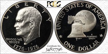 1976-S $1 Clad Type 1 PR70DCAM