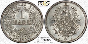 1874-B Mark J-9 MS62