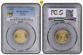 1922 1 Fr Gad-468 F-218 MS66