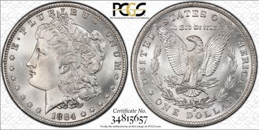 1884-O/O $1 VAM 10 MS67+