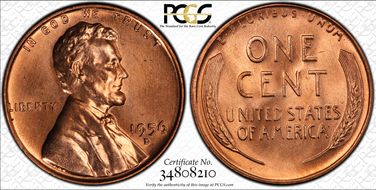 1956-D 1C MS67RD