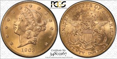 1903 $20 MS65+